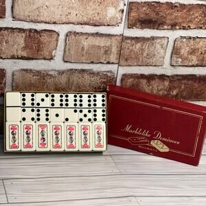 Vintage PUREMCO Professional Extra Thick Dominoes Iconic Don’t Mess With Texas
